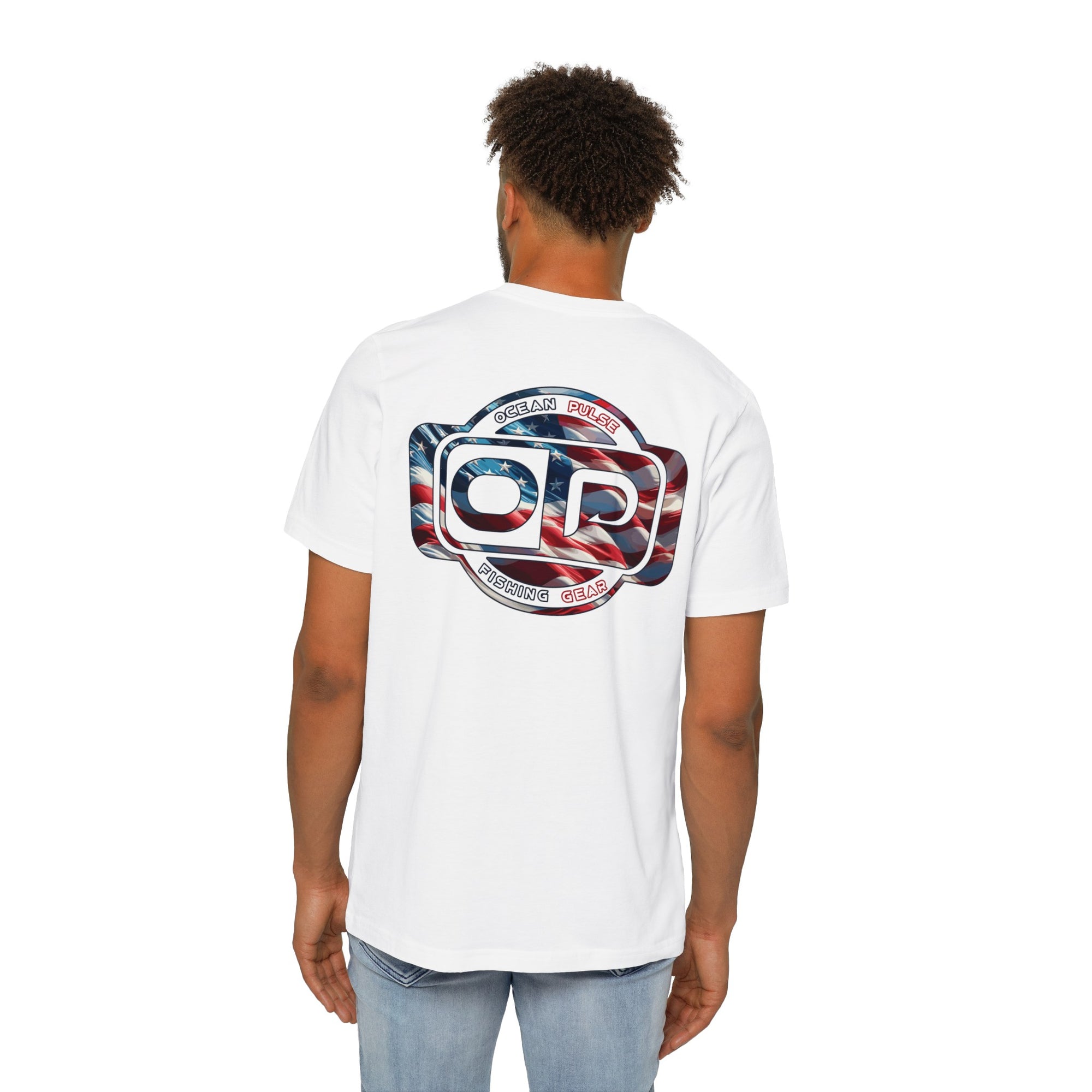 Ocean Pulse Patriot Short Sleeve T-Shirt (White)