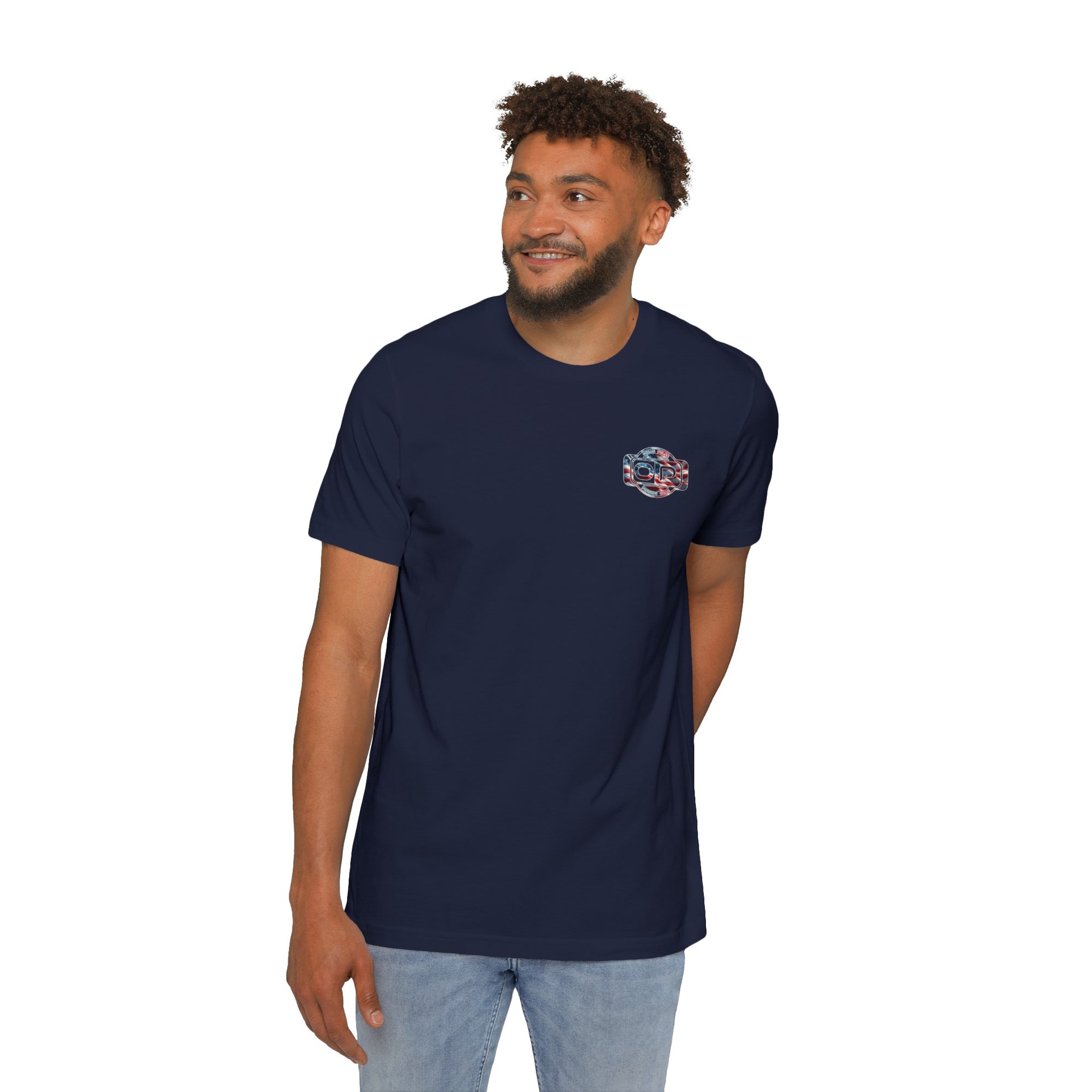 Ocean Pulse Patriot Short Sleeve T-Shirt (Navy Blue)