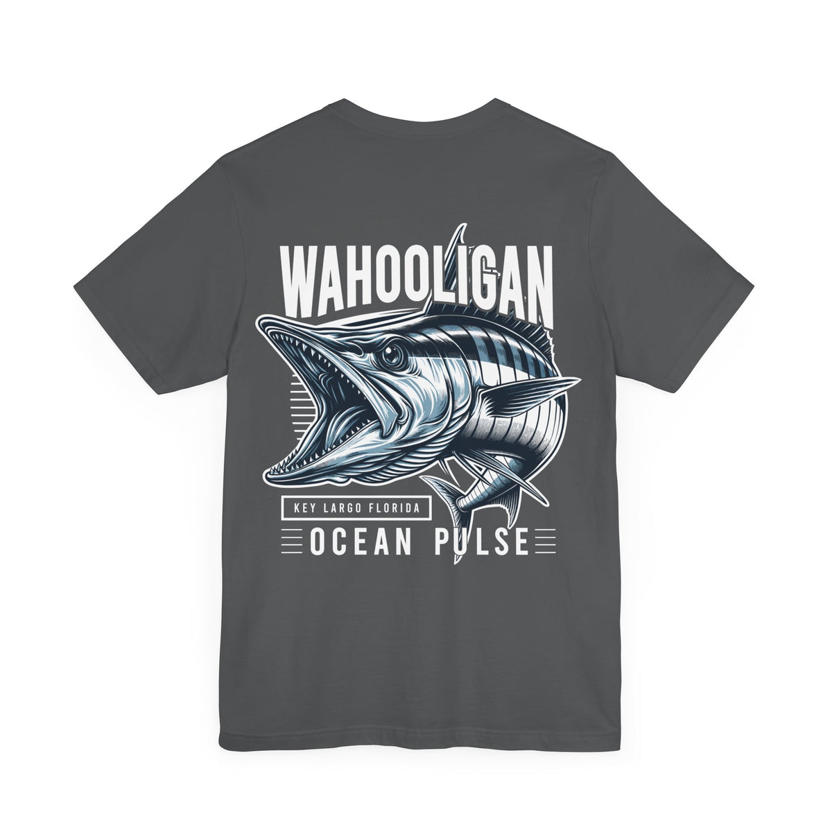 Wahooligan T-Shirt by Ocean Pulse (Asphalt Gray)