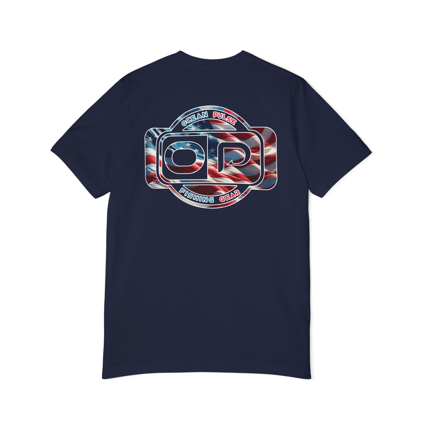 Ocean Pulse Patriot Short Sleeve T-Shirt (Navy Blue)