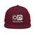 OP OG Snapback Hat by Ocean Pulse (Maroon)