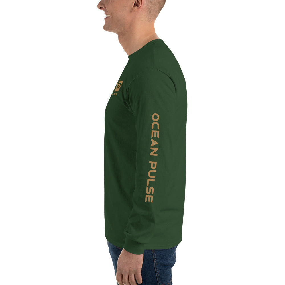 Ocean Pulse Long Sleeve Shirt (Forest Green)